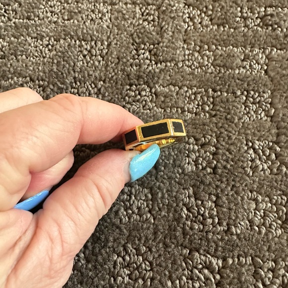 TORY BURCH Rylan Enamel Logo Ring - Picture 2 of 3